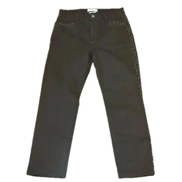 PISTOLA Black Straight Leg Studded Jeans Women’s 30 - Picture 1 of 3